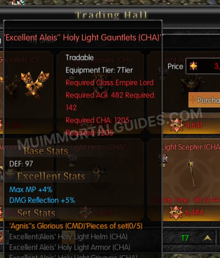 Screenshot of Excellent Aleis' Holy Light Gauntlets (CHA)