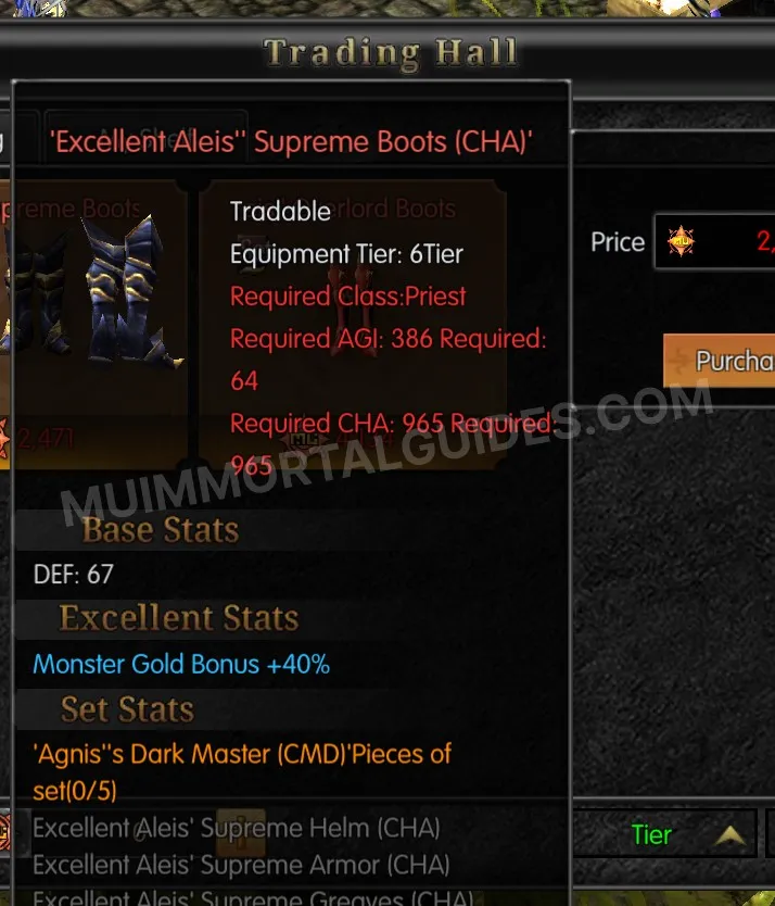 Screenshot of Excellent Aleis' Supreme Boots (CHA)