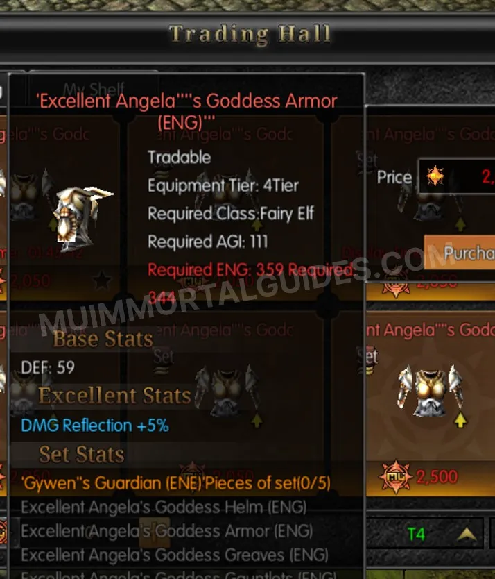 Screenshot of Excellent Angela's Goddess Armor (ENG)
