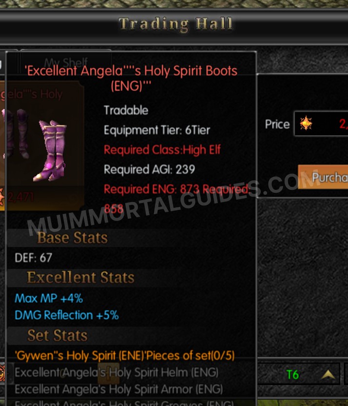 Screenshot of Excellent Angela's Holy Spirit Boots (ENG)