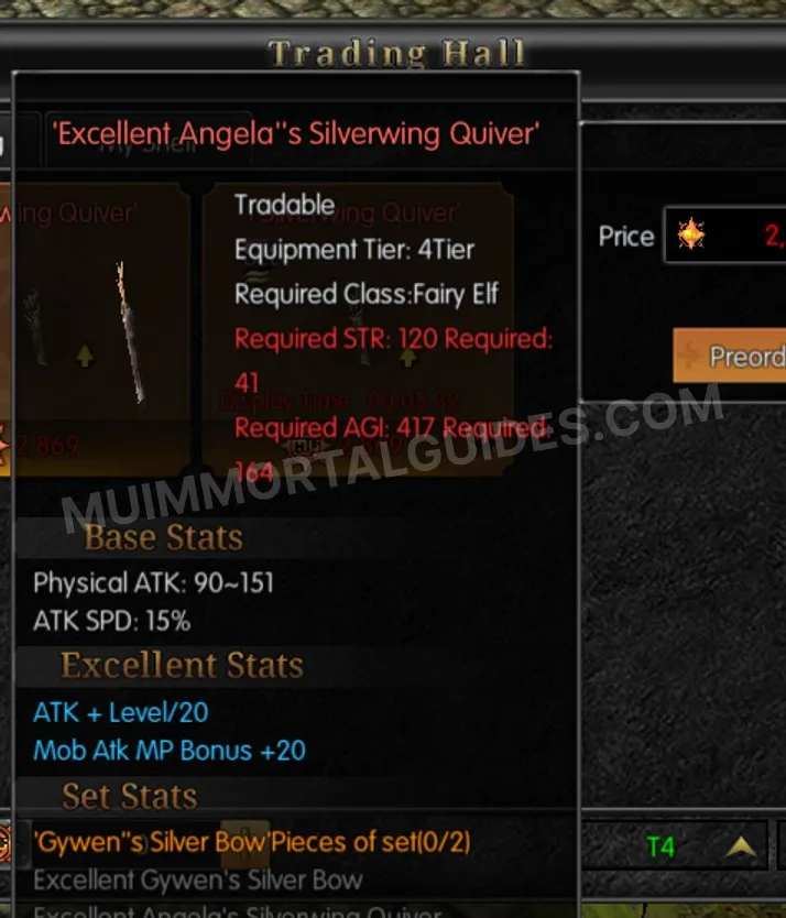 Screenshot of Excellent Angela's Silverwing Quiver