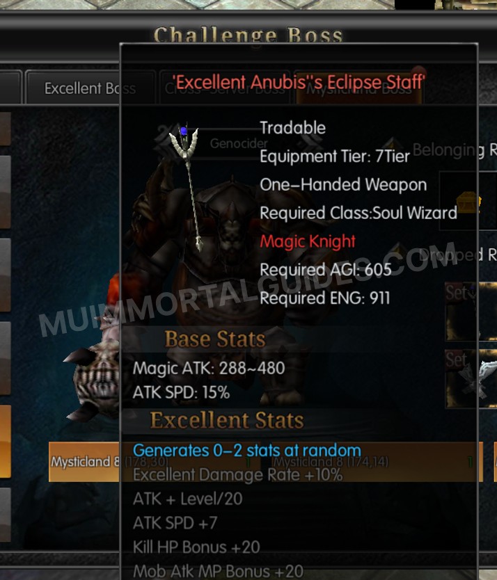 Screenshot of Excellent Anubis's Eclipse Staff