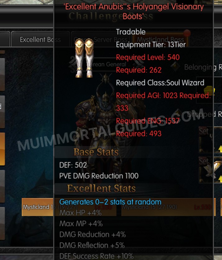 Screenshot of Excellent Anubis's Holyangel Visionary Boots