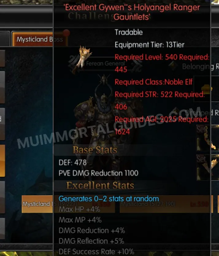 Screenshot of Excellent Gywen's Holyangel Ranger Gauntlets