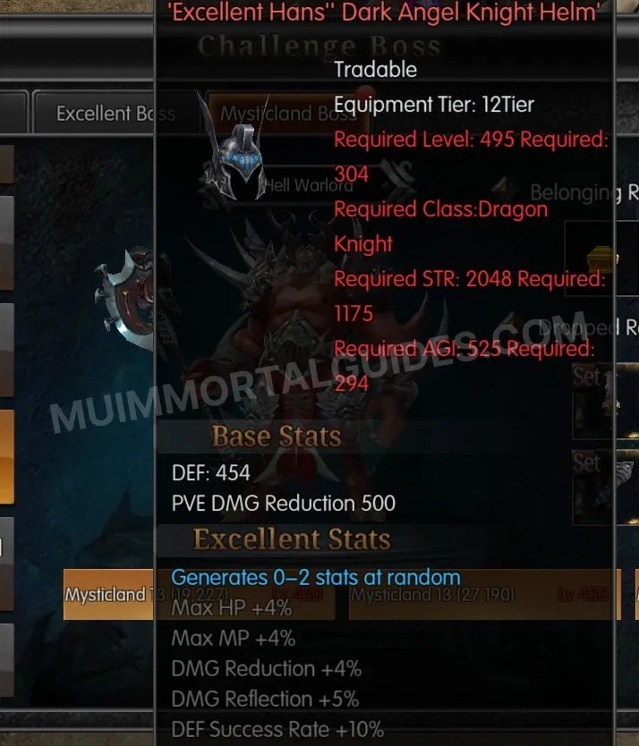 Screenshot of Excellent Hans' Dark Angel Knight Helm