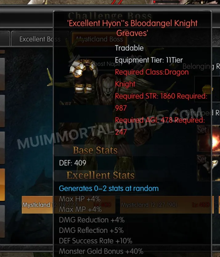 Screenshot of Excellent Hyon's Bloodangel Knight Greaves