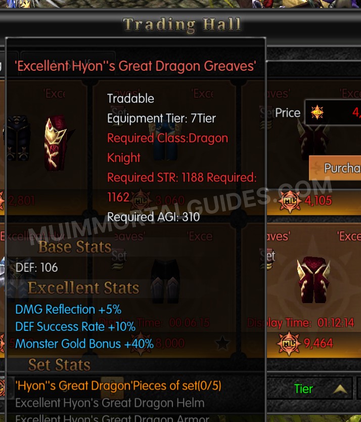 Screenshot of Excellent Hyon's Great Dragon Greaves