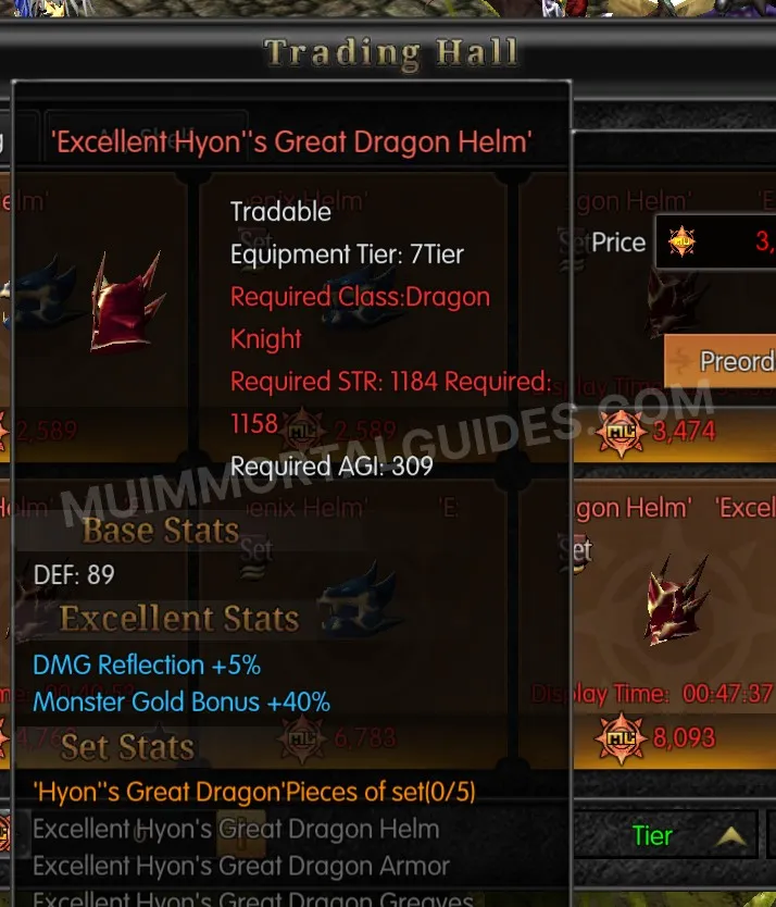 Screenshot of Excellent Hyon's Great Dragon Helm