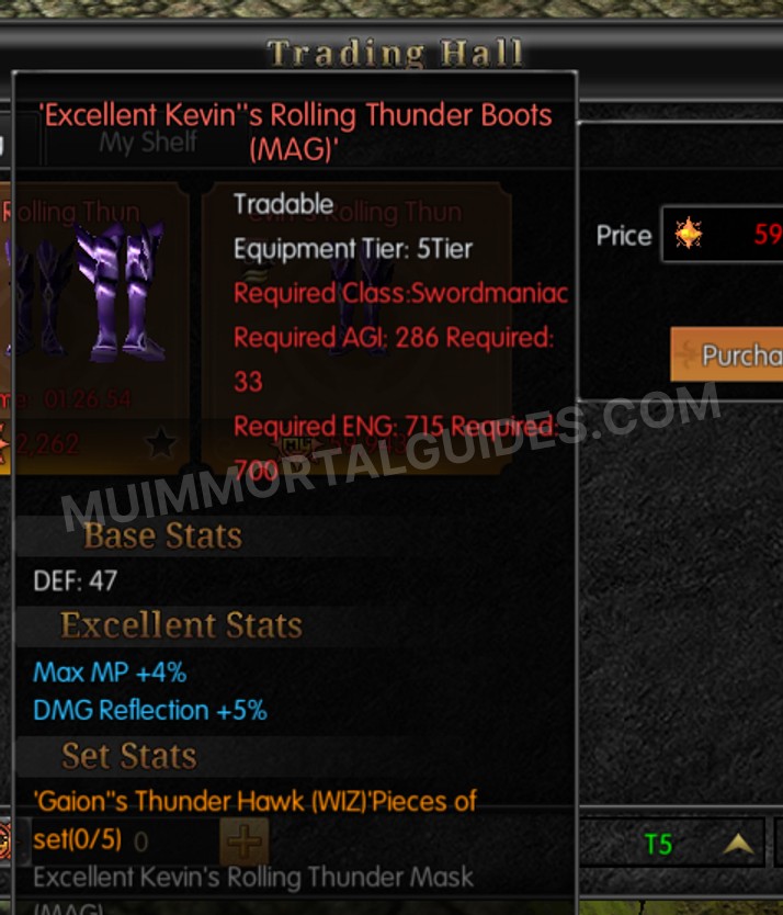 Screenshot of Excellent Kevin's Rolling Thunder Boots (MAG)