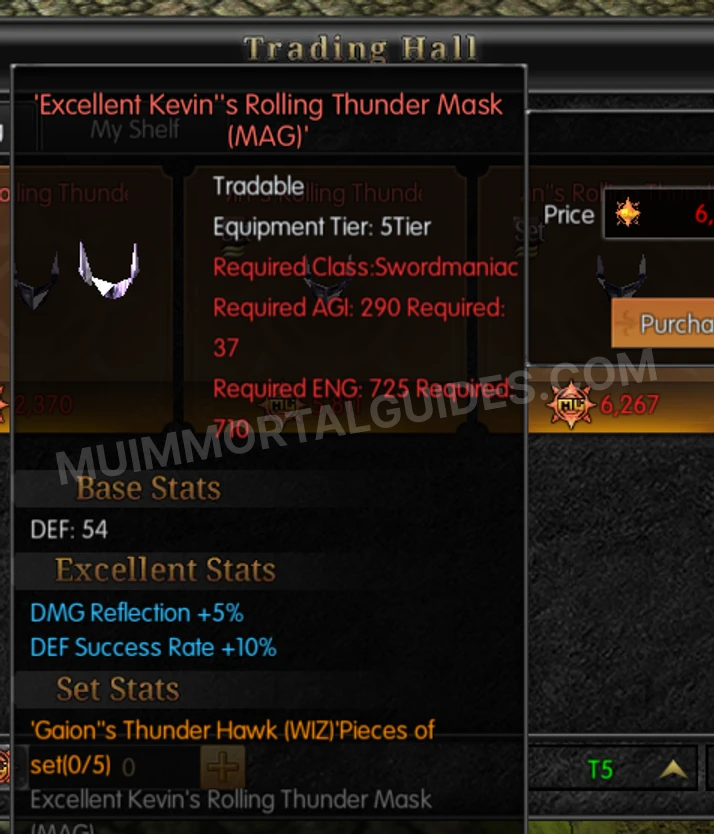 Screenshot of Excellent Kevin's Rolling Thunder Mask (MAG)