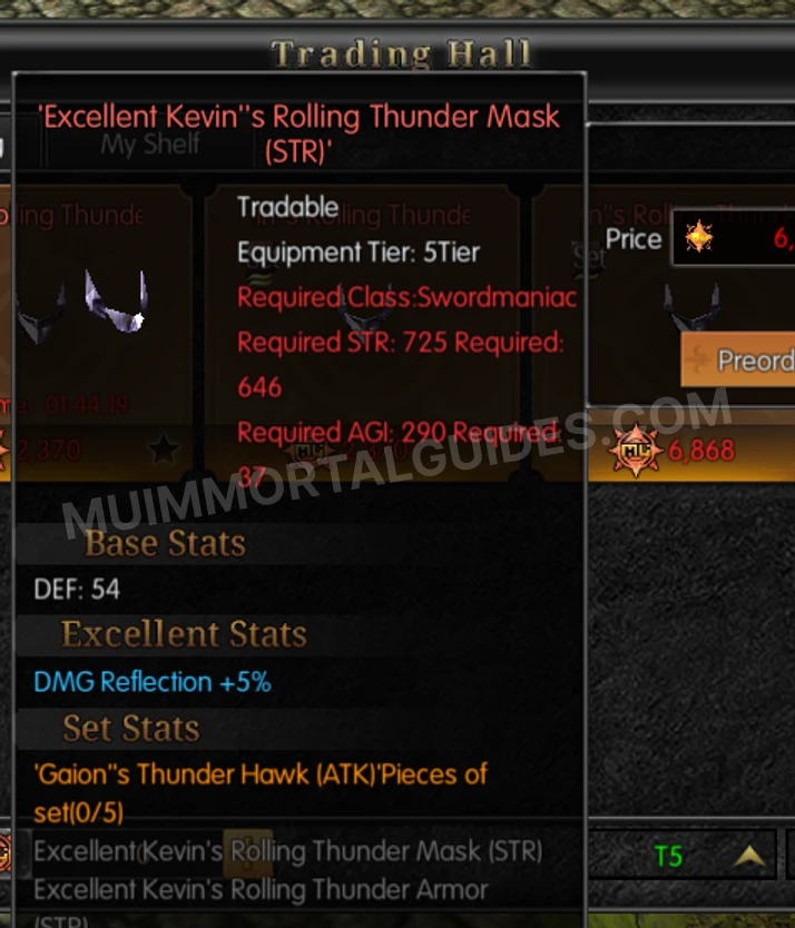 Screenshot of Excellent Kevin's Rolling Thunder Mask (STR)