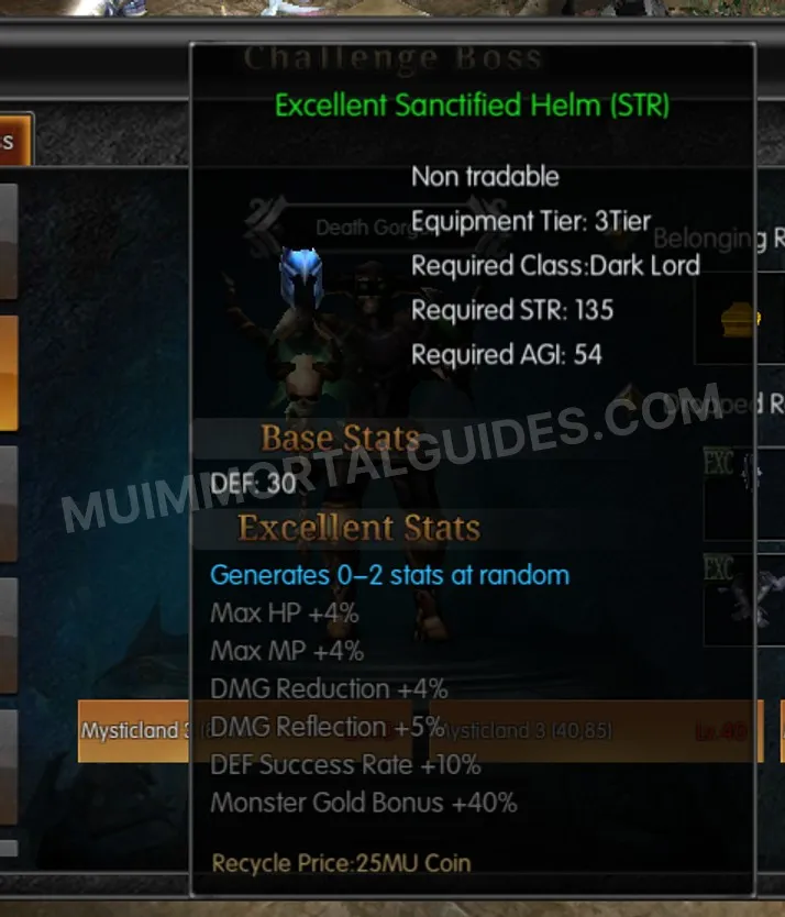 Screenshot of Excellent Sanctified Helm (STR)