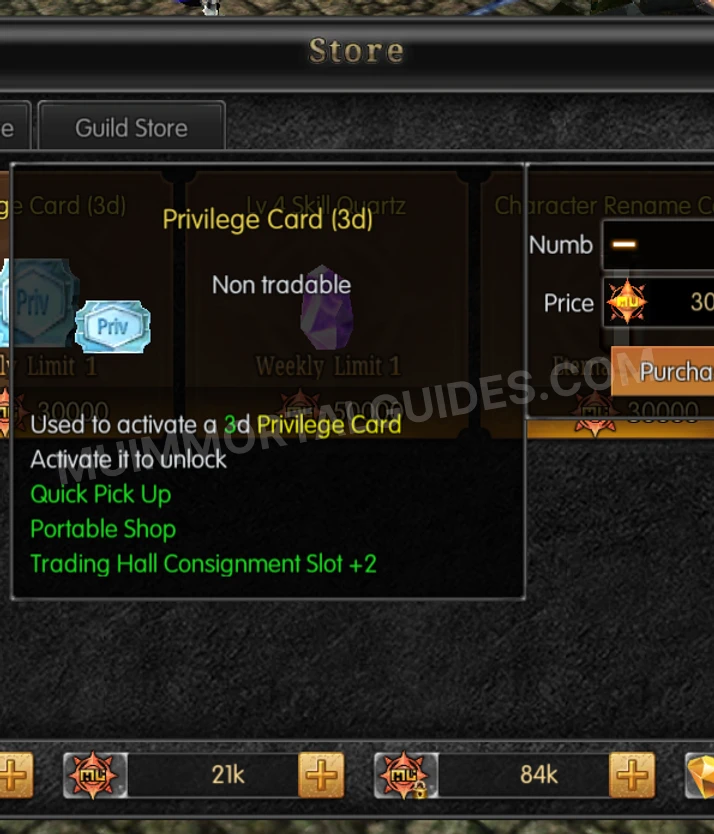 Screenshot of Privilege Card (3d)