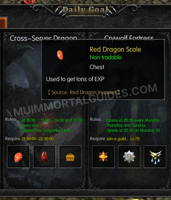 Screenshot of Red Dragon Scale