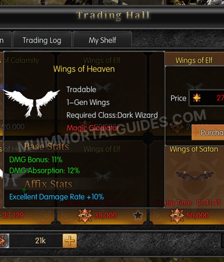 Screenshot of Wings of Heaven