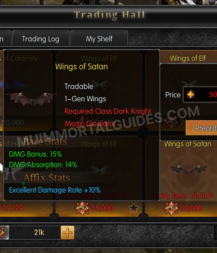 Screenshot of Wings of Satan